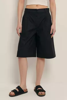 Шорты из хлопка со складками