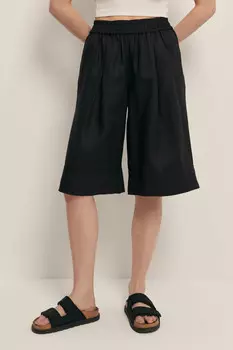 Шорты изо льна на резинке