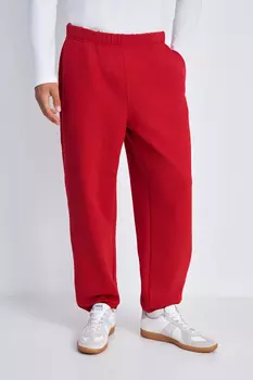 Спортивные брюки широкого кроя на высокой посадке