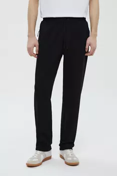 Спортивные брюки зауженного кроя на резинке