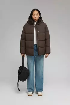 Стеганая куртка с капюшоном