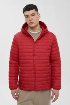 Стеганая куртка с капюшоном