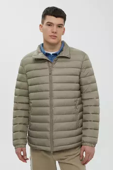 Стеганая куртка с воротником-стойкой