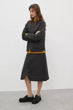 Стеганая юбка А-силуэта