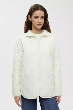 Стеганая утепленная куртка с воротником-стойкой