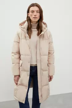 Стеганое пуховое пальто