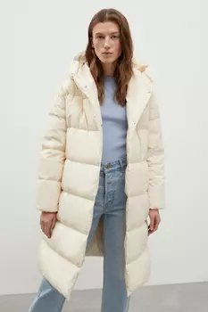 Стеганое пуховое пальто