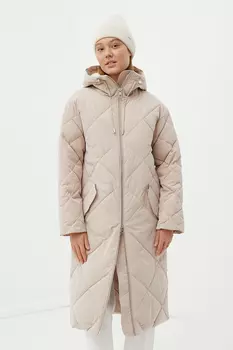 Стеганое утепленное пальто