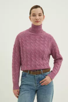 Свитер с косами с добавлением шерсти