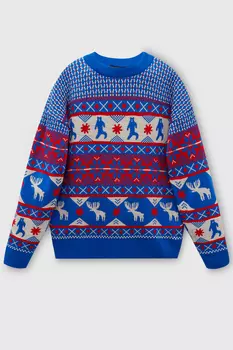 Свитер с узором в скандинавском стиле