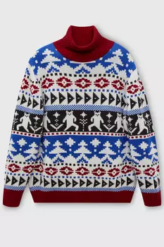 Свитер с узором в скандинавском стиле