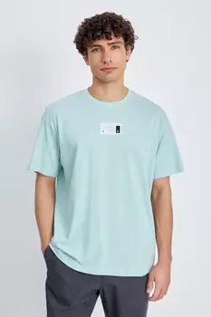 Свободная футболка с принтом