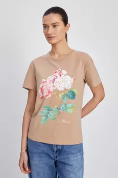 Свободная футболка с принтом