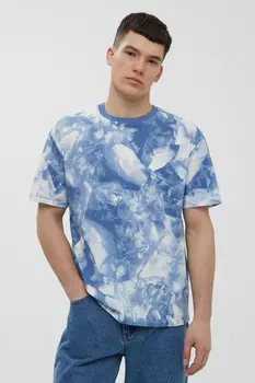 Свободная футболка с принтом