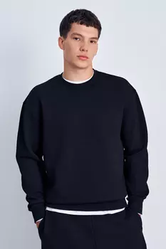 Толстовка из хлопка свободного кроя