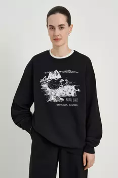 Толстовка свободного силуэта из капсулы "Байкал"