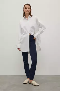 Трикотажные брюки-дудочки