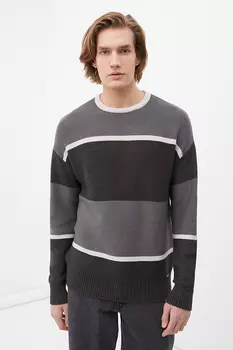 Трикотажный джемпер мужской в полоску