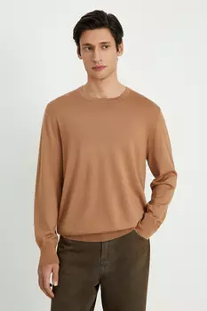 Трикотажный мужской джемпер с длинным рукавом