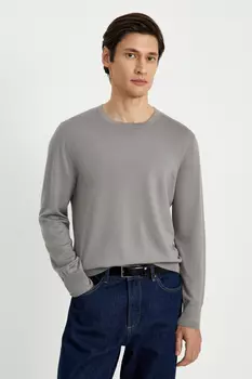 Трикотажный мужской джемпер с длинным рукавом
