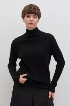 Трикотажный женский джемпер с длинным рукавом