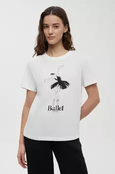Укороченная футболка с принтом из капсулы Балет