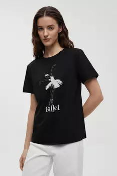 Укороченная футболка с принтом из капсулы Балет