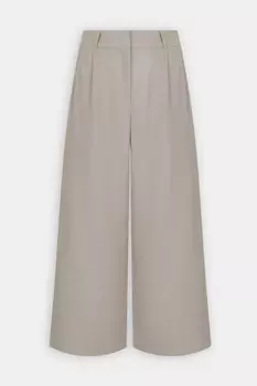 Укороченные брюки из конопляной ткани с хлопком