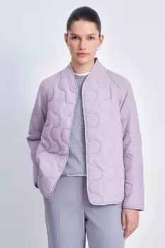 Утепленная куртка прямого силуэта