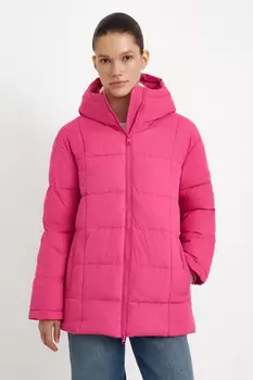 Утепленная куртка прямого силуэта