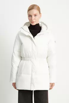 Утепленная куртка с эластичным поясом