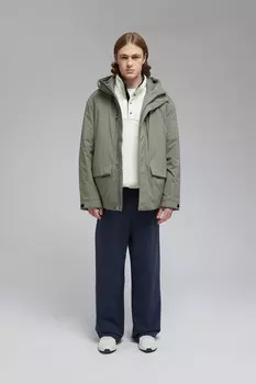 Утепленная куртка с капюшоном