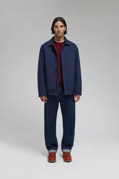 Утепленная куртка с отложным воротником