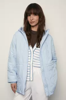 Утепленная куртка с поясом на кулиске