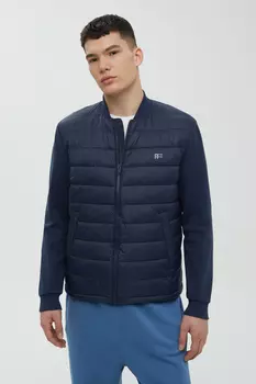 Утепленная куртка с трикотажными рукавами