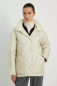 Утепленная куртка со съемным капюшоном