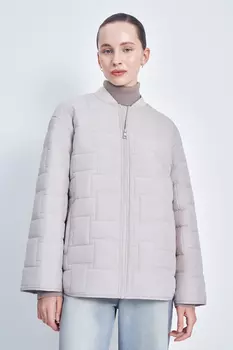 Утепленная куртка свободного силуэта