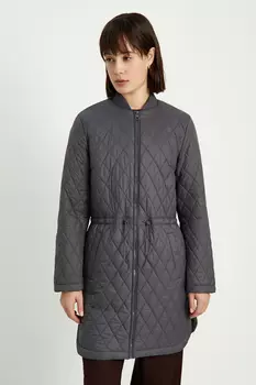 Утепленное полупальто с утяжником