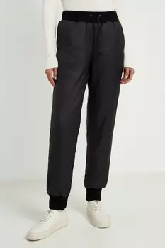 Утепленные брюки с эластичным низом