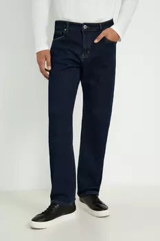 Утепленные джинсы straight fit мужские