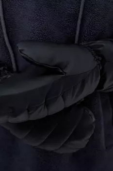 Утепленные варежки на флисе из коллаборации с maneken