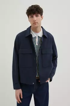 Ветровка из хлопка с отложным воротником