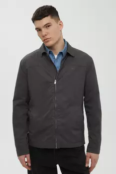 Ветровка из хлопка с отложным воротником