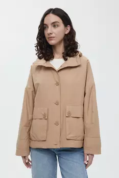 Ветровка на пуговицах с капюшоном