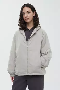 Ветровка прямого кроя с капюшоном