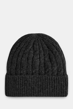 Вязаная шапка унисекс с подкладкой