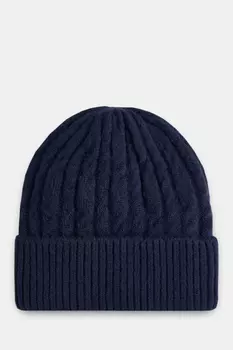 Вязаная шапка унисекс с подкладкой