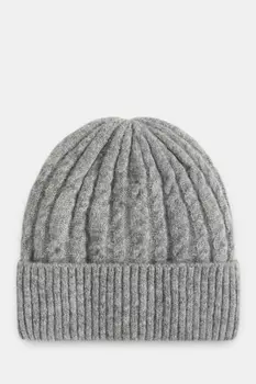 Вязаная шапка унисекс с подкладкой