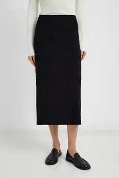 Вязаная юбка прямого кроя