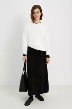 Вязаная юбка силуэта трапеция